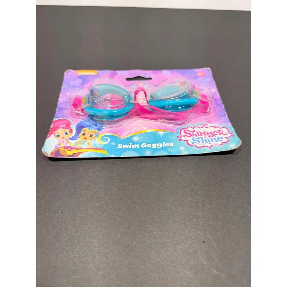 Nickelodeon Shimmer and Shine Kids Swim Goggles Teal Pink Age 4+ New 26597